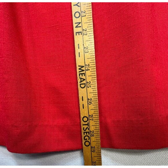 Vintage Park Square Womens Blazer & Pencil Skirt Set Size 6 Red Formal - Picture 11 of 15